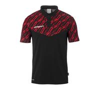 uhlsport Herren Progressive 28 Polo-Shirt, Schwarz/Rot, XXL EU
