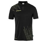 uhlsport Herren Score 26 Poly Poloshirt Und Jungs Sport-Polo, Schwarz/Limonengelb, 4XL EU