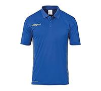 Uhlsport Herren Score Polo Shirt Poloshirt, azurblau/limonengelb, L