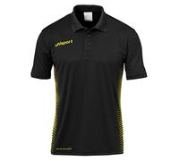 uhlsport Herren T-Shirts Score Polo Shirt, schwarz/Fluo gelb, M, 100214807