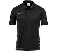 uhlsport Herren T-Shirts Score Polo Shirt, schwarz/Fluo orange, XXXL, 100214809