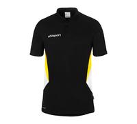 Uhlsport Kinder Equipe 29 Polo Shirt schwarz/weiß/limonengelb 152