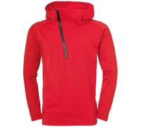 uhlsport Kinder Hoodie Essential Pro Zip-Hoodie, Rot, 140, 100506104