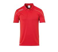 uhlsport Kinder Polo Stream 22 Polo, Rot/Weiß, 140, 100220404