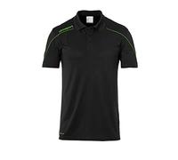 uhlsport Kinder Polo Stream 22 Polo, Schwarz/Fluo Grün, 140, 100220424