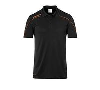 uhlsport Kinder Polo Stream 22 Polo, Schwarz/Fluo Orange, 140, 100220422