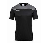 uhlsport Kinder Poloshirt Offense 23 Poly Shirt, Schwarz/Anthra/Weiß, 128, 100221401