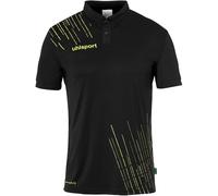 Score 26 Poly Polo Schwarz/limonengelb XXXL