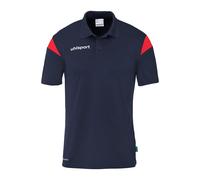 uhlsport Sport-Polo Squad 27 (100% rec. Polyester) marineblau/rot Kinder, Größe 152