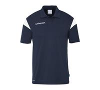uhlsport Sport-Polo Squad 27 (100% rec. Polyester) marineblau/weiss Herren, Größe 3XL