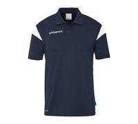 uhlsport Sport-Polo Squad 27 (100% rec. Polyester) marineblau/weiss Kinder, Größe 140