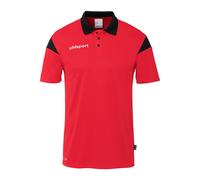 uhlsport Sport-Polo Squad 27 (100% rec. Polyester) rot/schwarz Kinder, Größe 152