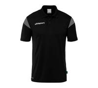 uhlsport Sport-Polo Squad 27 (100% rec. Polyester) schwarz/anthrazitgrau Kinder, Größe 152
