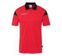 uhlsport Sport-Polo Squad 27 (100% rec. Polyester) rot/schwarz Kinder, Größe 152