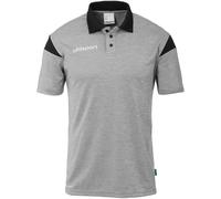 Uhlsport Squad 27 Polo Shirt dark grau melange/schwarz 4XL