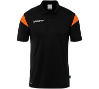 Uhlsport Poloshirt Squad 27 schwarz/fluo orange Kurzarm Größe S