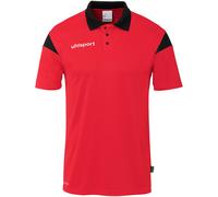 Uhlsport Sport-Polo Squad 27, 100% rec. Polyester, rot/schwarz, Kinder Größe 152