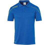 Uhlsport Stream 22 Polo Shirt Azurblau/limonengelb 140
