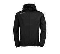 Uhlsport Unisex Kinder Essential Regenjacke Fussball Trainingsbekleidung, Schwarz/Weiß, 140 EU