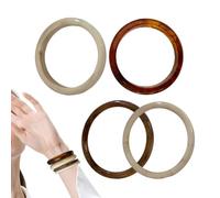 Uhngw Massive Armbänder - 4er Set Acryl Armreifen - Punk Geometrisches Armband Damen Schmuck Für Alltag Feiern Reisen Zuhause