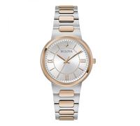 Bulova Damenuhr Classic Lady 32 mm 98L327, silber / schwarz