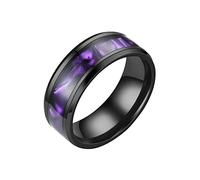 Uhr Der Ringe Frosted Silk Muster Intarsien Strass Ring Legierung Frauen Männer Exquisite Ring Einfache Modeschmuck Geschenk Ringe Für Freunde Mädchen Ringelshirt Jungen Marine (Purple, 8)