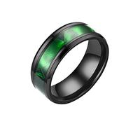Uhr Der Ringe Frosted Silk Muster Intarsien Strass Ring Legierung Frauen Männer Exquisite Ring Einfache Modeschmuck Geschenk Ringe Für Freunde Mädchen Ringelshirt Jungen Marine (Green, 12)