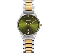Uhr Praia Silber/Gold Grün 33mm