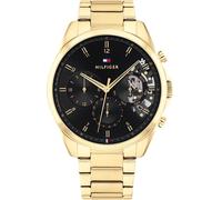 Tommy Hilfiger Multi Zifferblatt Quarz Uhr für Herren mit Goldfarben Edelstahlarmband - 1710447