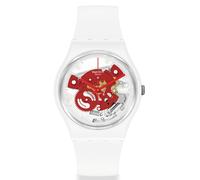 Uhr von Swatch Gent Time to Red Small SO 31W104