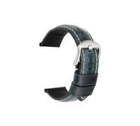 Uhr Zubehör 20mm 22mm 24mm Vintage Kuh Leder Uhr Band Fit for Panerai Fossil Armband(Blue S,22mm)