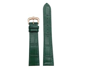 Uhrarmband Echtlederarmband, weiches und atmungsaktives Rindsleder, passend for CARTIE Uhrenarmband Tank/Solo/Santos/Rundarmband High-End(Green-rose,19mm)