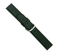Uhrbanddealer Damen Uhrenarmband 12mm Ersatzband Soft-Kalb Leder Dunkel Grün 397612s