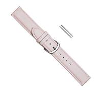 Uhrbanddealer Damen Uhrenarmband 12mm Ersatzband Soft-Kalb Leder Pastell Hellrosa Set 392112s