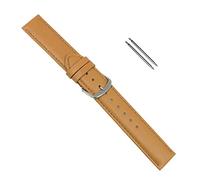 Uhrbanddealer Damen Uhrenarmband 14mm Ersatzband Soft-Kalb Leder Natur matt Set 315014s