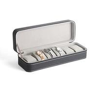 Uhren Aufbewahrungsbox Uhrenbox Uhrenschatulle Herren- Oder Damen-Quarzuhr, Mechanische Uhr, 6 Fächer, Abnehmbare Aufbewahrungsbox Mit Reißverschluss Uhrenkasten Uhrenkoffer ( Color : A , Size : 6 epi