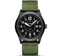 Uhren Herren Militär Analog Quarzuhr Wasserdichte Armbanduhr für Männer | mit Datum Sportuhr Nylon Band Taktische Uhr