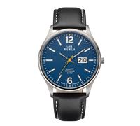 Uhren Manufaktur Ruhla - Armbanduhr Big Date blau - made in Germany