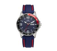 Uhren Manufaktur Ruhla - Armbanduhr Sport - blau/rot