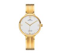 Uhren Manufaktur Ruhla - Armbanduhr Style/Trendline - Titangehäuse goldfarben - weiß