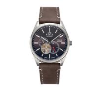 Uhren Manufaktur Ruhla - Automatik-Armbanduhr - Lederband braun