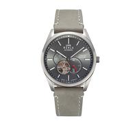 Uhren Manufaktur Ruhla - Automatik-Armbanduhr - Lederband grau