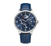 Uhren Manufaktur Ruhla - Automatik-Uhr mit Gangreserve - blau - made in Germany