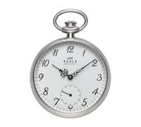 UMR RUHLA Taschenuhr Mechanic, Handaufzug, Edelstahlgehäuse, Silber, skelettiert