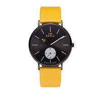 Uhren Manufaktur Ruhla - Quarz-Armbanduhr - Lederband gelb