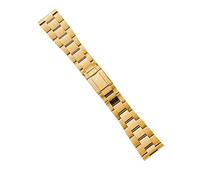 Uhrenarmbänder 22 mm Edelstahlband Universelles 3-Perlen-Metallarmband für Damen Herren Armband Armband