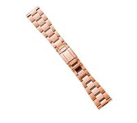 Uhrenarmbänder 22 mm Edelstahlband Universelles 3-Perlen-Metallarmband für Damen Herren Armband Armband