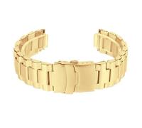 Uhrenarmbänder DREI-Perlen-Edelstahl-Armband Universelles Armband mit flachem Ende 20 22 mm Herren-Damen-Armbandzubehör