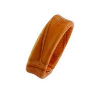 Uhrenarmband, 10 mm, echtes Leder, Krokodilleder-Optik, Orange, Anzahl der Schlaufen 1