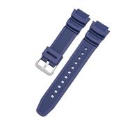Uhrenarmband, 18 Mm, Passend For CASIO AE1200/1300/1000 W-219, Ersatz-Uhrenarmband Aus Silikonkautschuk, Herren-Armband, Armband, Zubehör(Navy Blue S)
